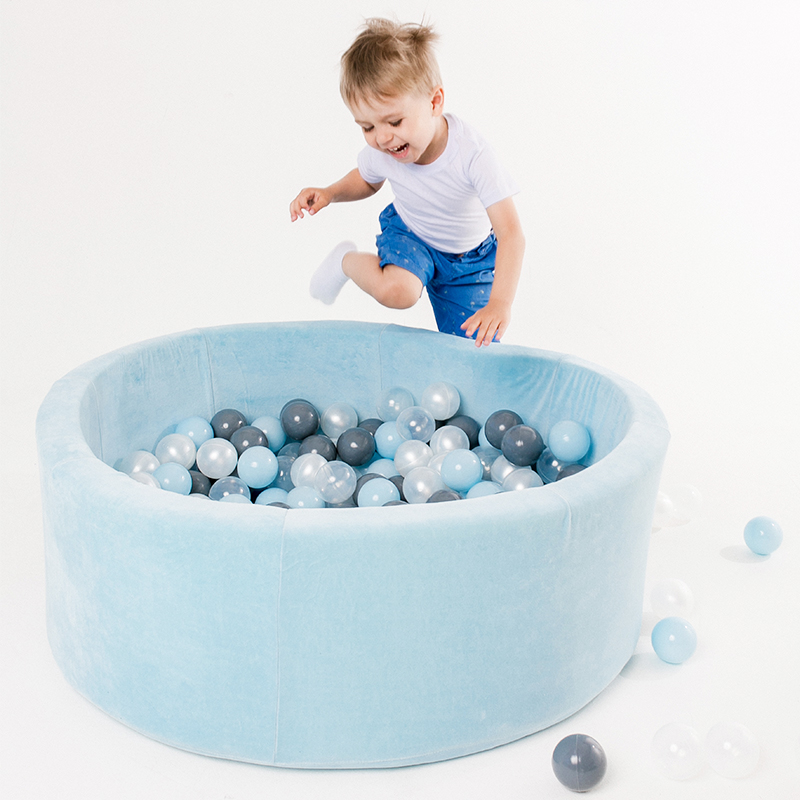 Детский сухой бассейн Romana Airpool Max голубой + 300 шаров  